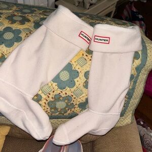Hunter Cream Boot Socks
